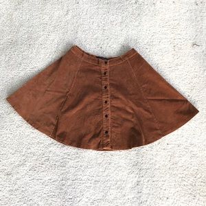 Brandy melville byra brown suede skirt